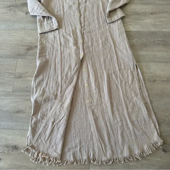 NEW NWOT Melissa Odabash Margot Beige Maxi Dress M